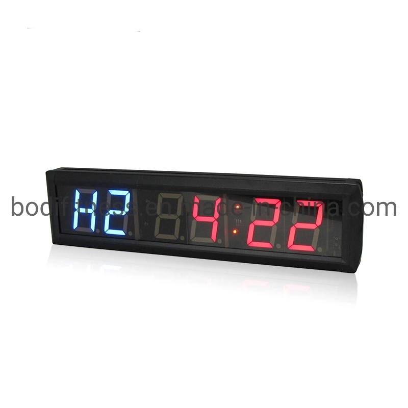 Hot Sell Flat Digital Gym Timer Crosfit LED Power Timer 6 Digits Digital Gym Timer