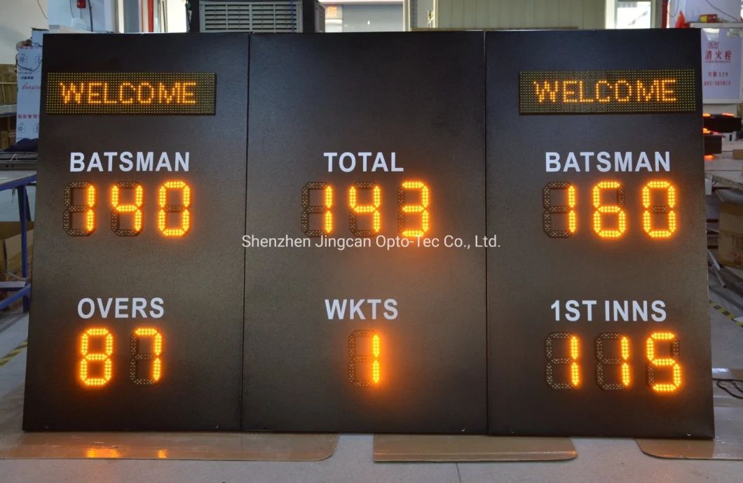 Outdoor Single Yellow Customized Digital Sport Score Basketball Soccer Cricket LED Scoreboard