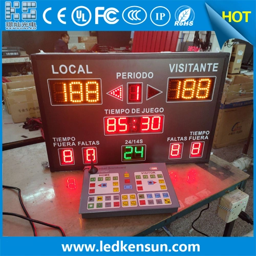 Small Size 600*400mm Wirelss Remote Control Digital Electronic Basketball LED Scoreboard