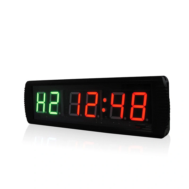 Digital Gym Wall Clock Remote Control Gym LED Interval Fitness Countdown Timer