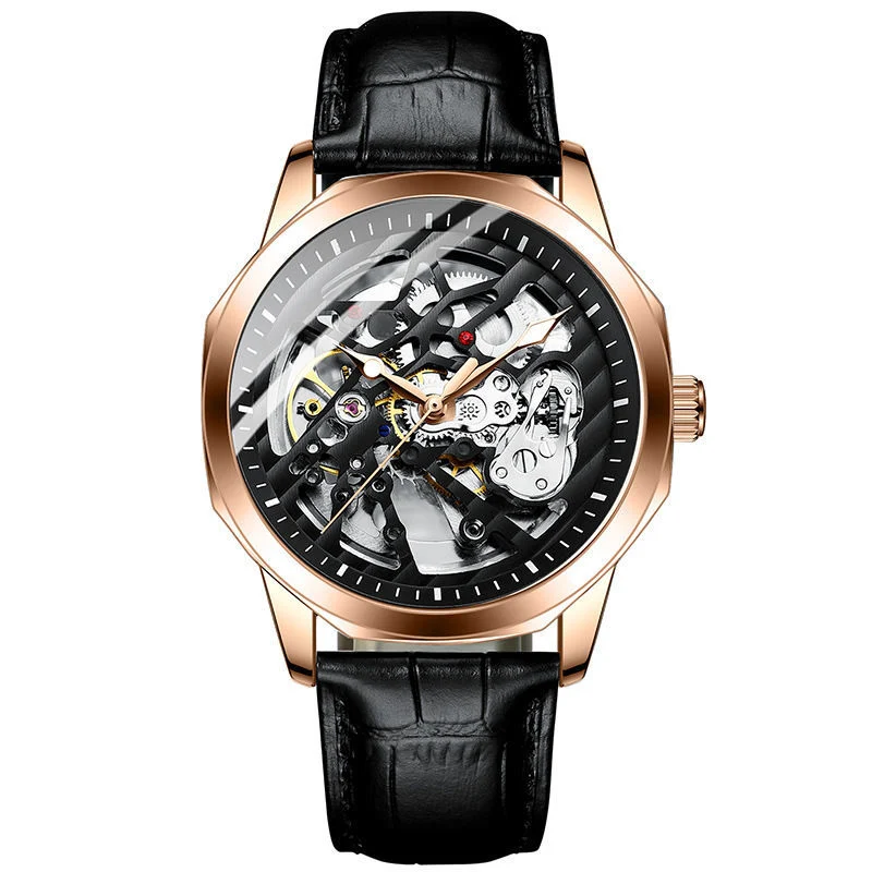 Custom Logo Watch From China Factory Alloy Material Water Resistant Feature Wrist Men Watch Luxury Mechanical Clock