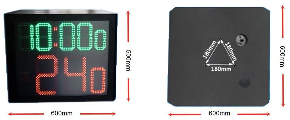 24 Second Digital Scoreboard Basketball Waterproof Electronic LED Shot Clock Four-Sides