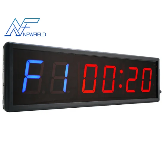 Newfield LED Gym Clock Wall Mounted Timer 4 Inch Interval Timer Count Down/up Clock Digital LED Stopwatch Amazon Hot Selling Sports Timer for Boxing Tabata Hiit