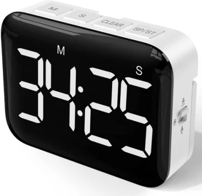 Large LCD Display Digital Kitchen Timer Magnetic Countdown Timer