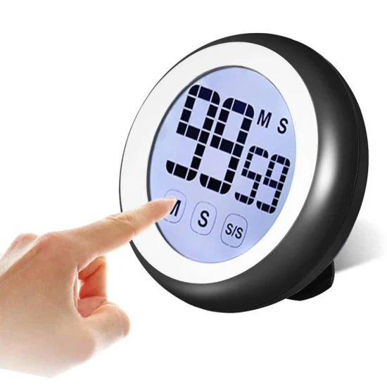 Factory Colorful Round Digital Kitchen Countdown Timer