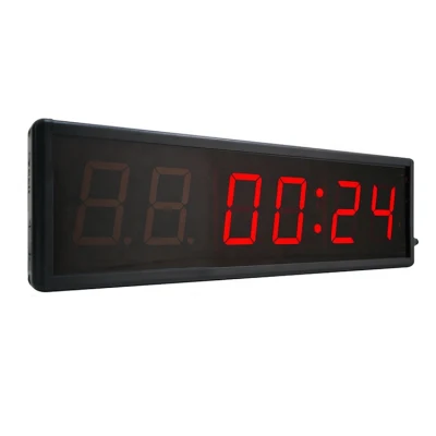 1.5 Inch 6 Digit Best LED Digital Crossfit Interval Training Circuit Gym Tabata Fgb Timer Clock